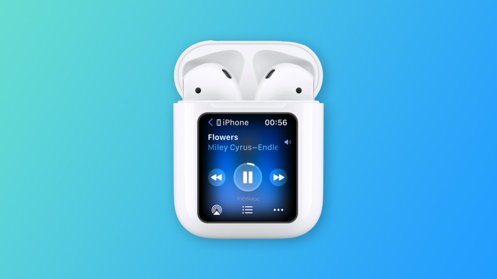 AirPods case with display concept